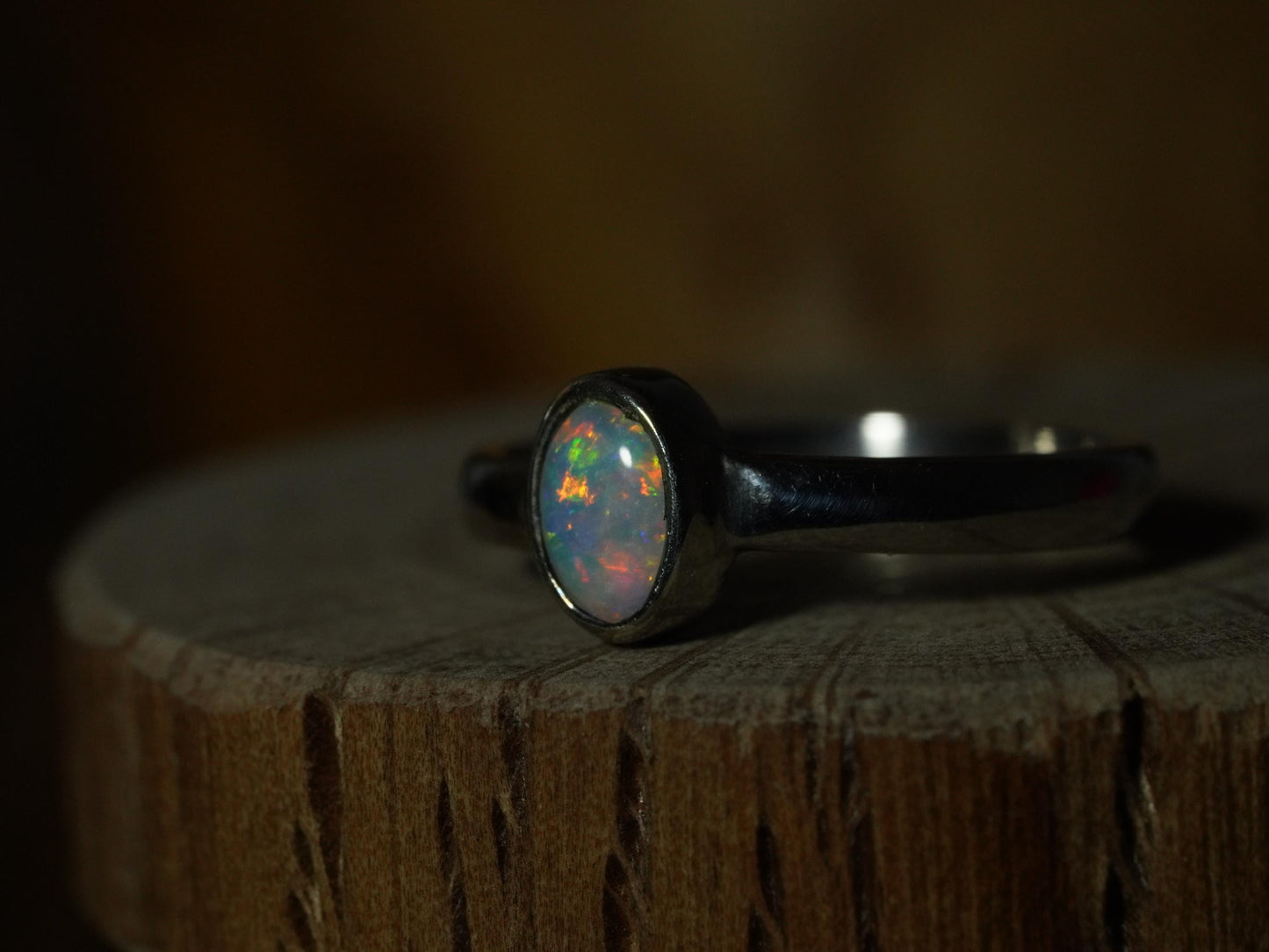 Australian Opal Ring Size 5