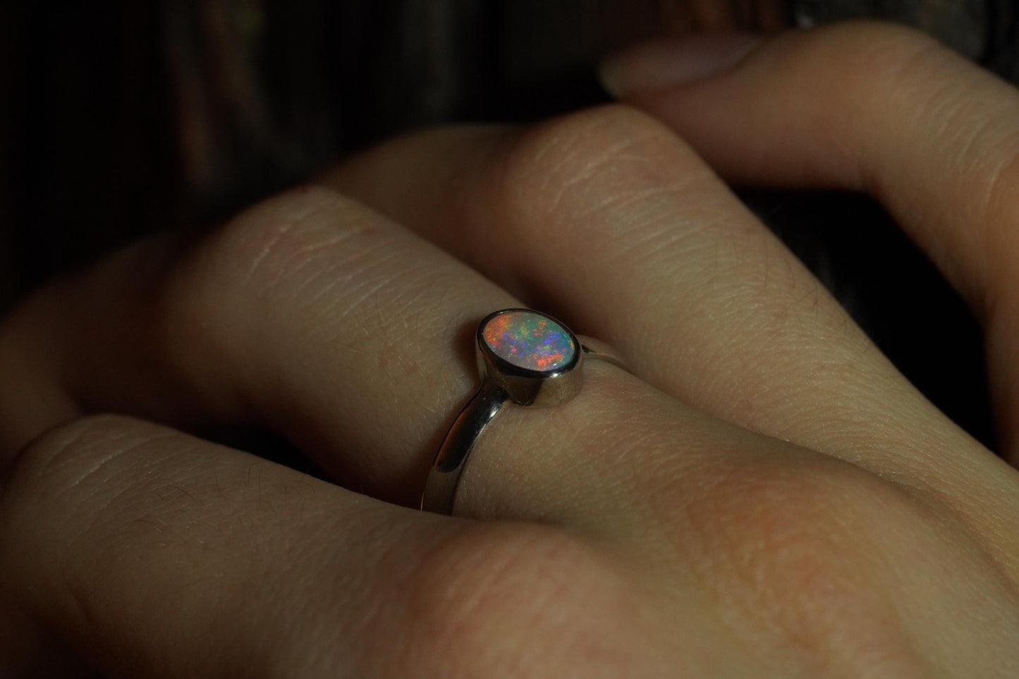 Australian Opal Ring Size 7