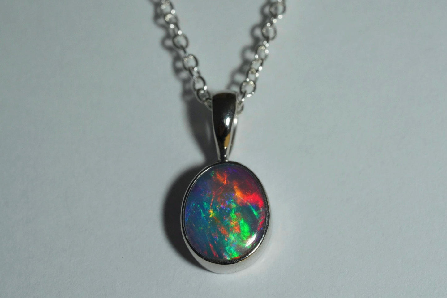 Australian Opal Pendant | Gift For Women October Birthstone