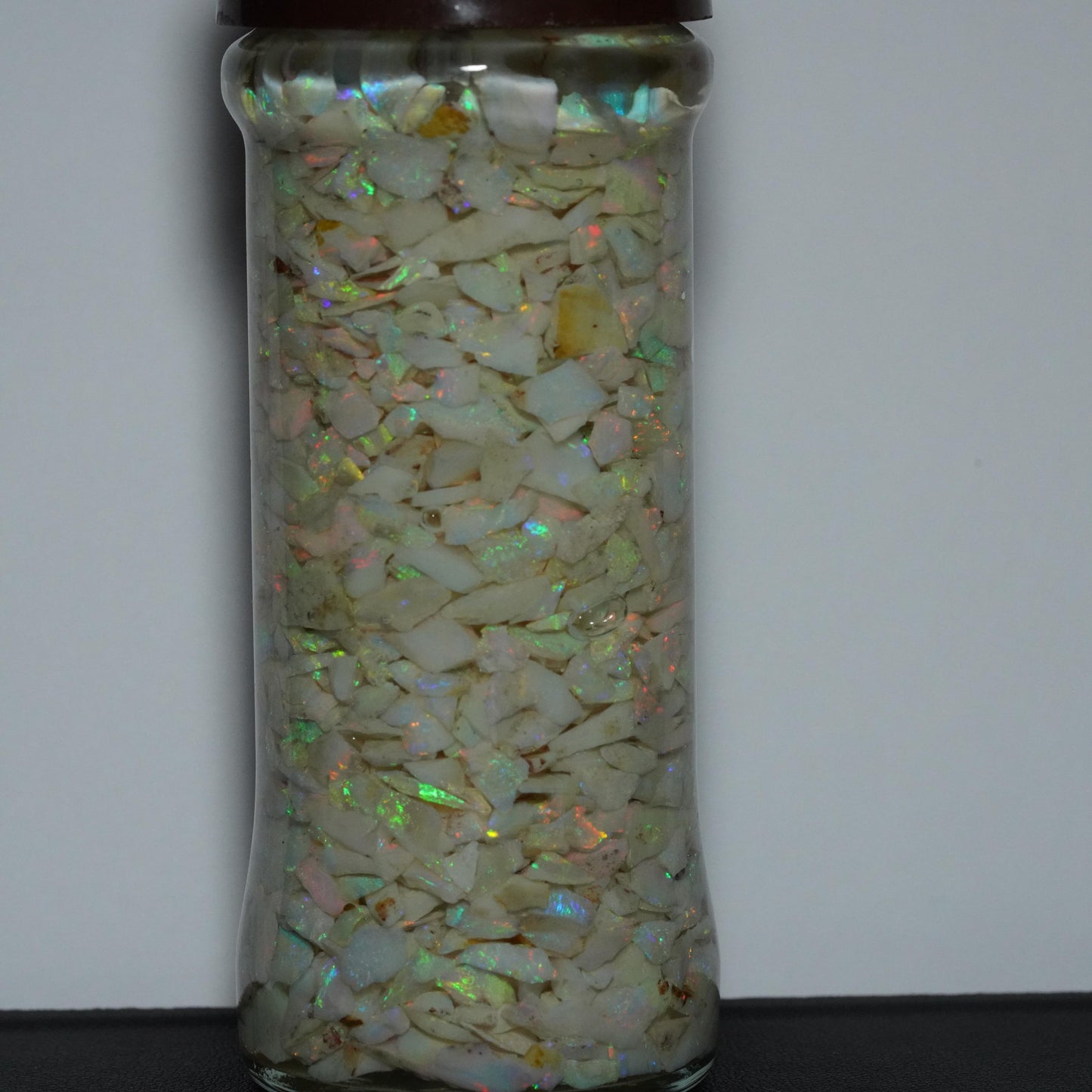 Raw Rough Opal Chip Jar | Gift for them | October Birthstone