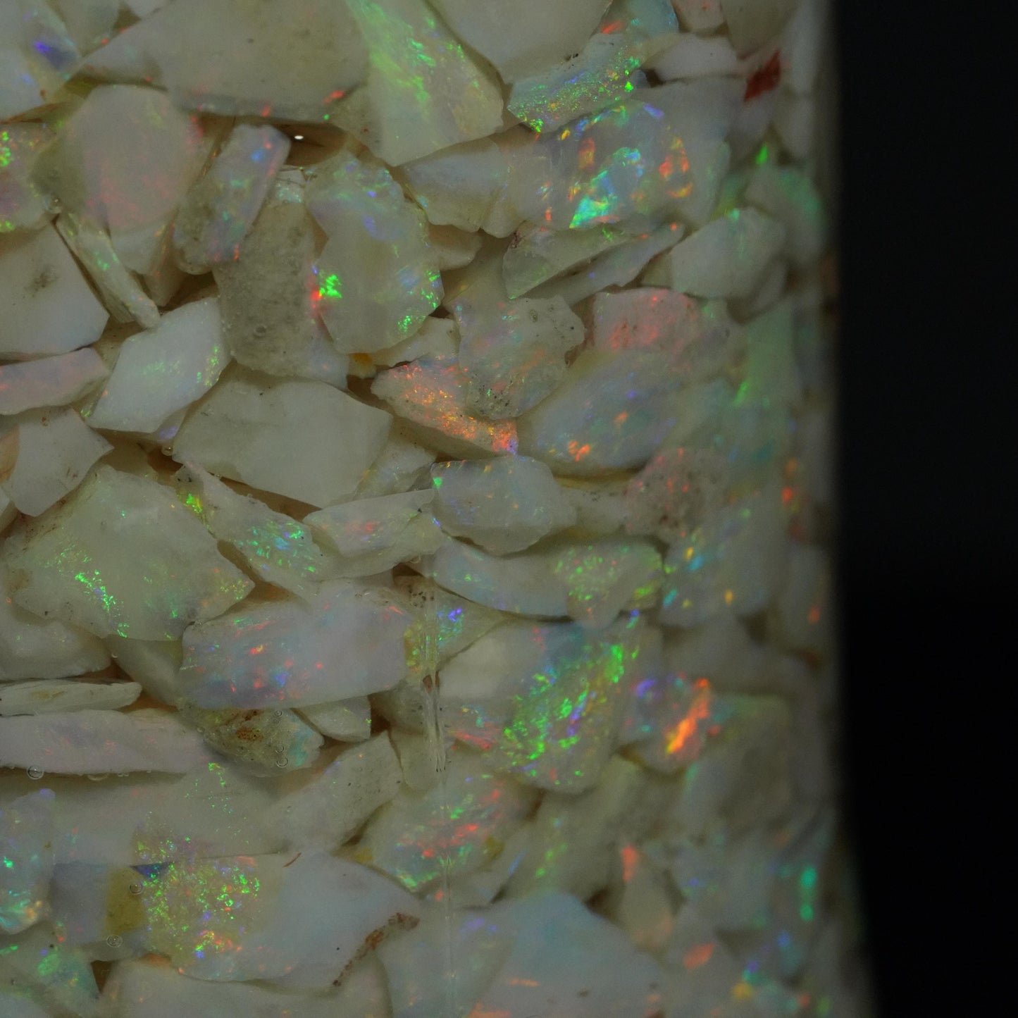 Raw Rough Opal Chip Jar | Gift for them | October Birthstone