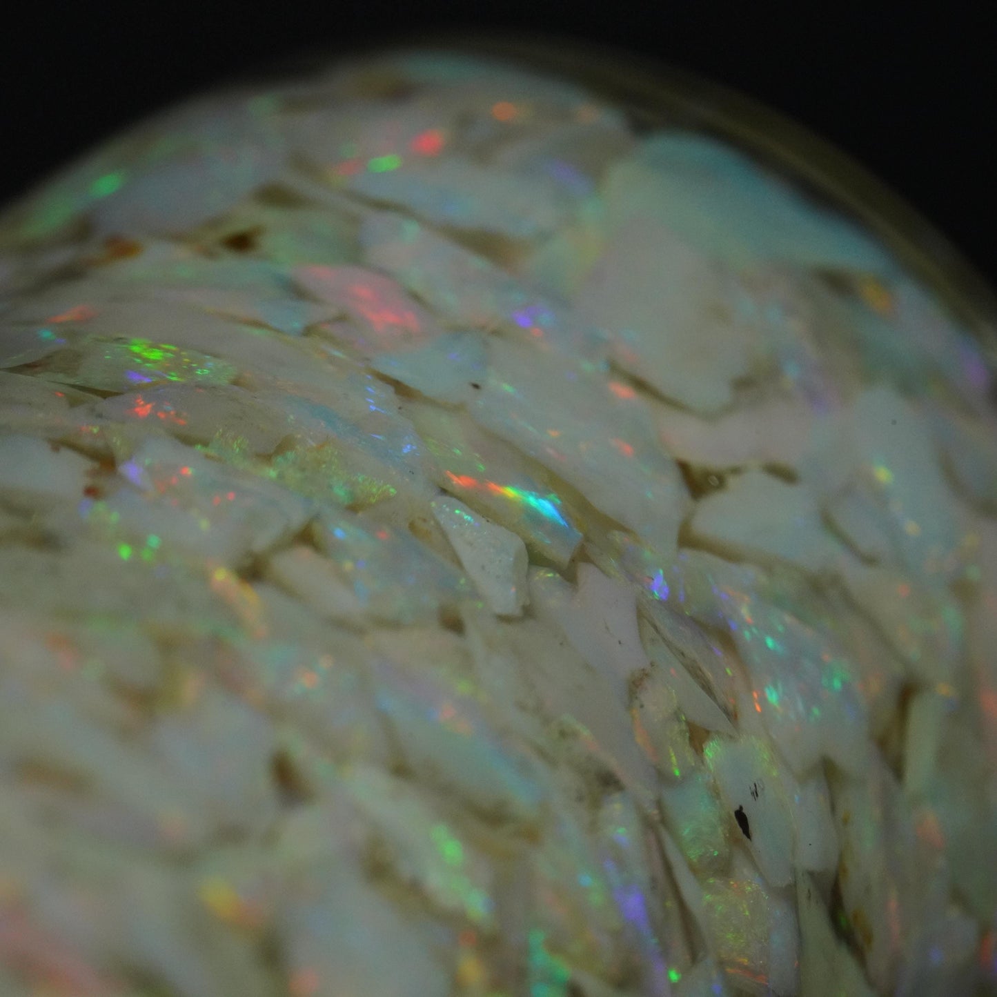 Raw Rough Opal Chip Jar | Gift for them | October Birthstone