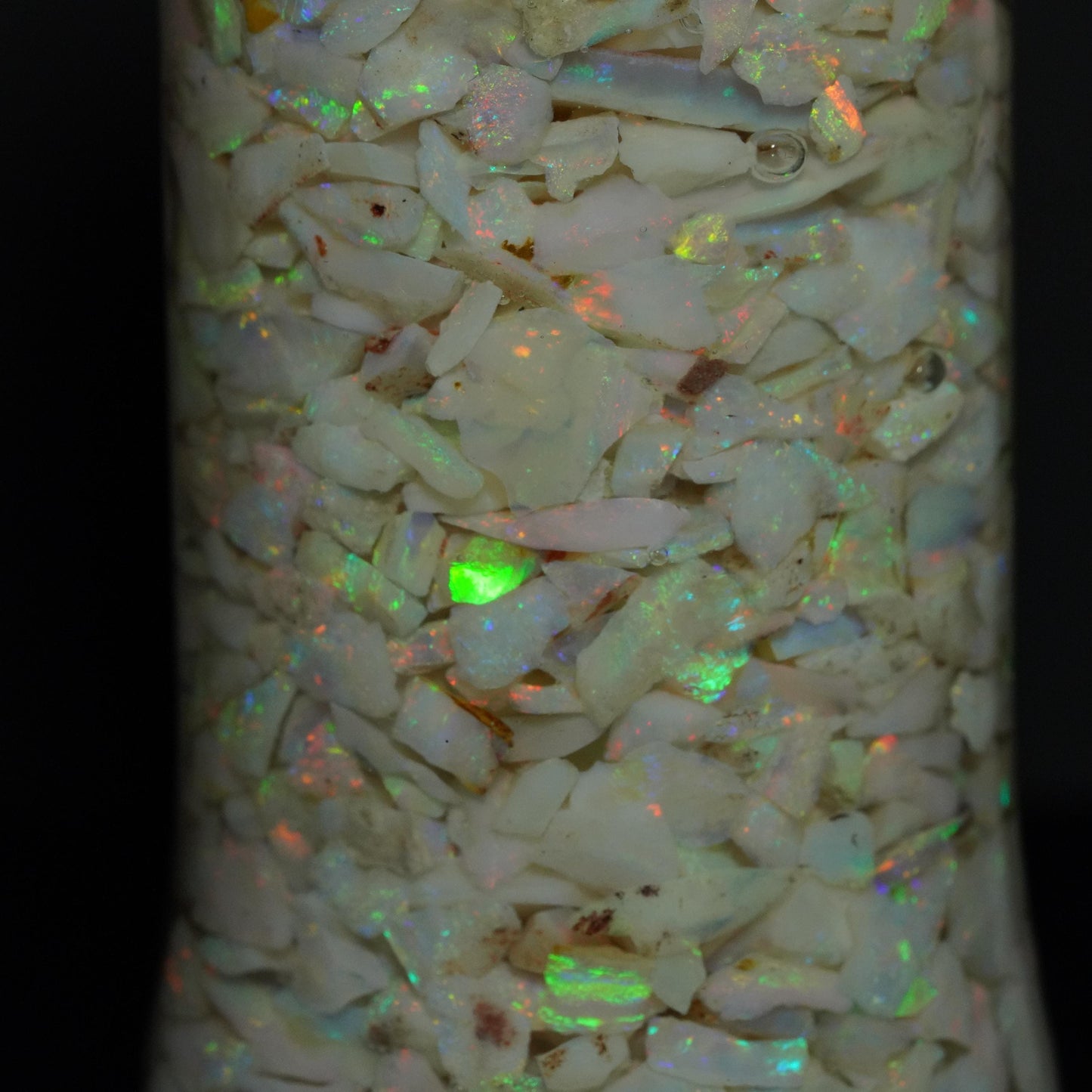 Raw Rough Opal Chip Jar | Gift for them | October Birthstone