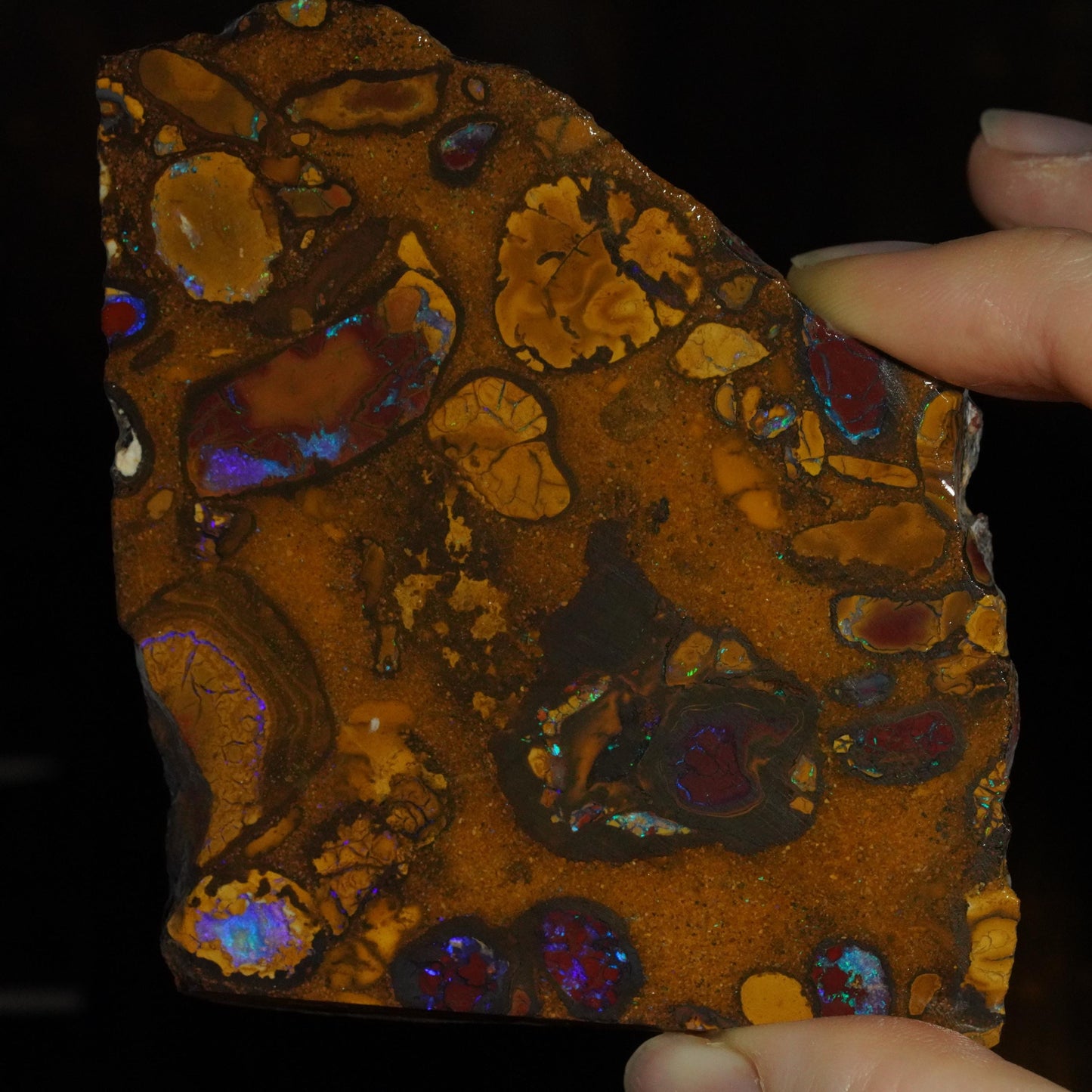 Boulder Opal Slab