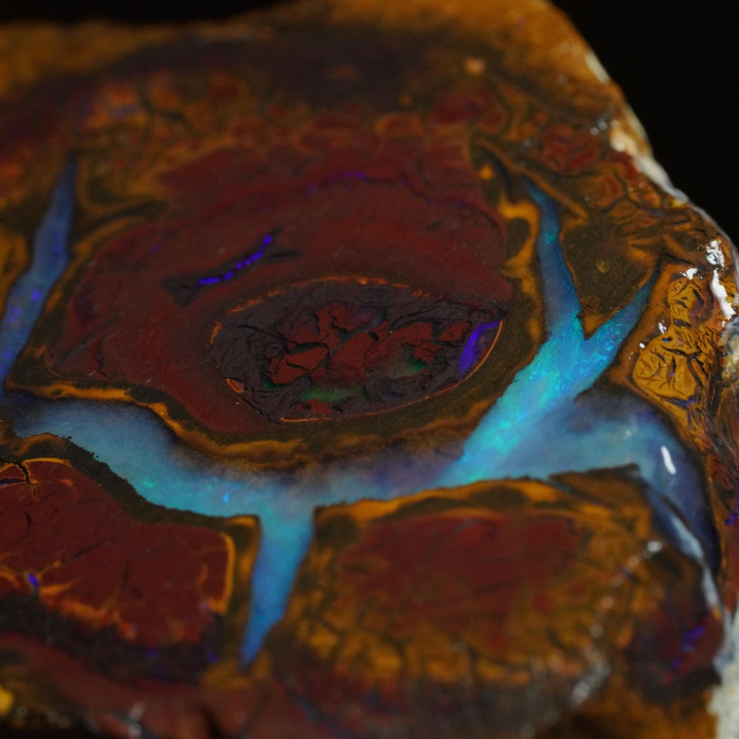 Boulder Opal Slab