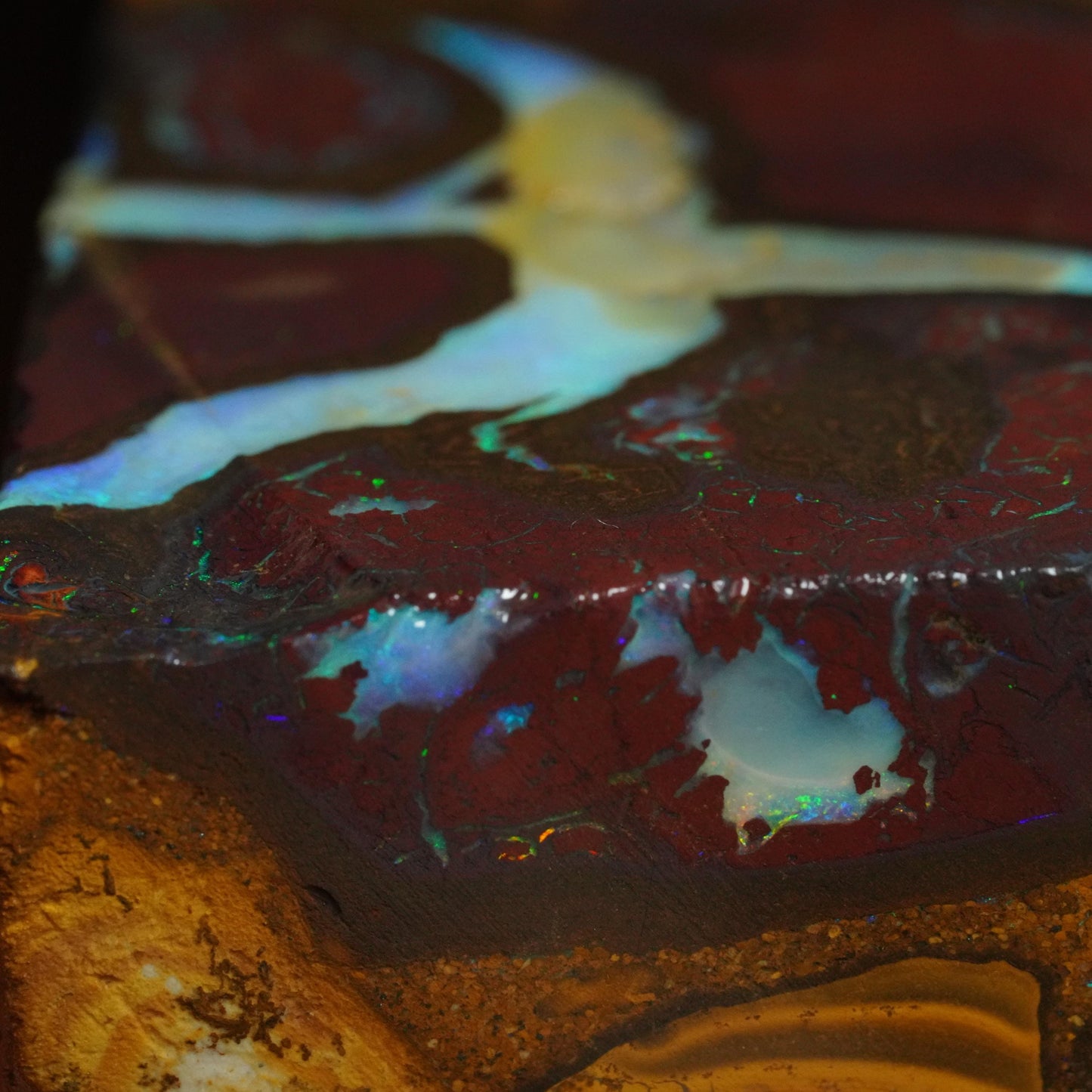 Boulder Opal Slab
