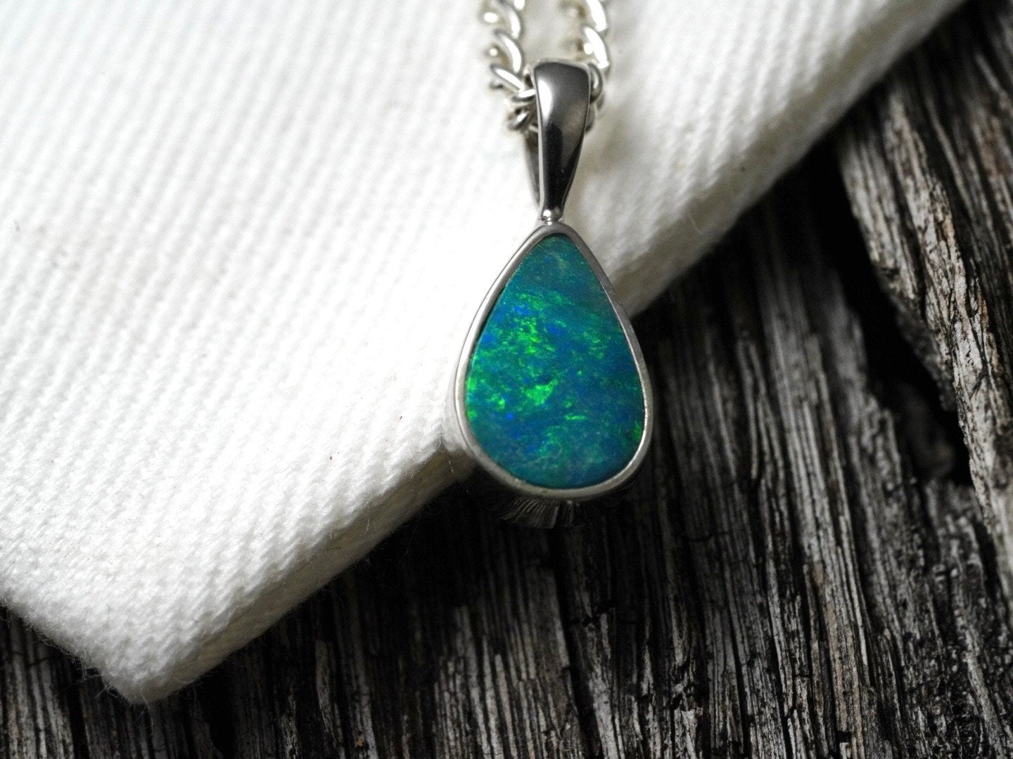 Australian Opal Solid Pendant | Natural Rainbow Speckled Opal | Gift For Women October Birthstone