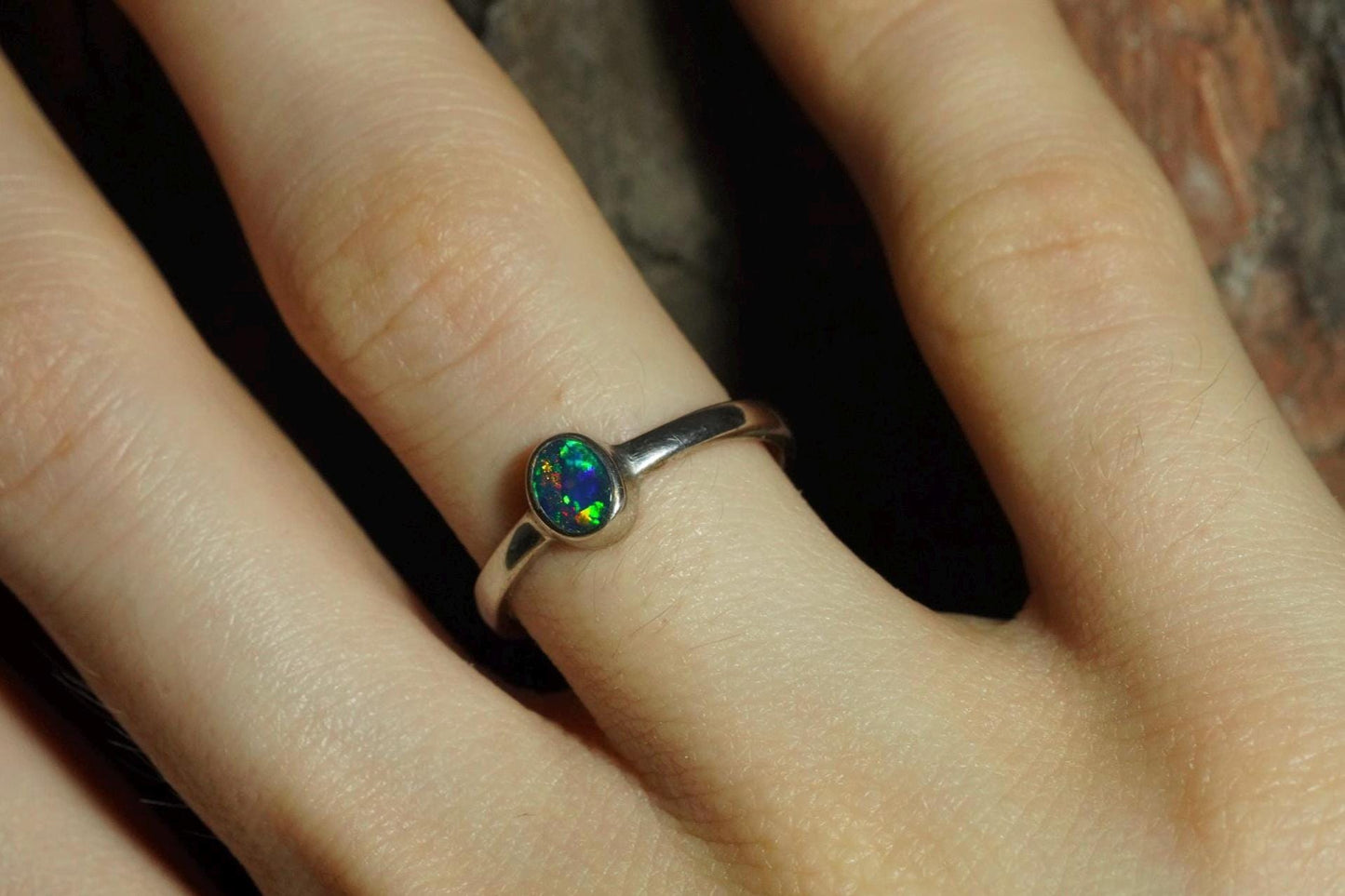 Australian Opal Ring Size 5
