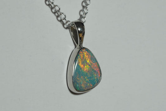 Australian Opal Pendant | Gift For Women October Birthstone