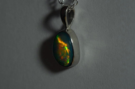 Australian Opal Pendant | Gift For Women October Birthstone