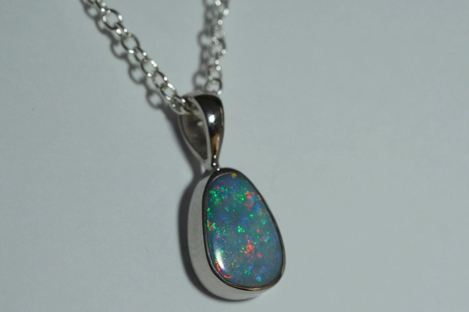 Australian Opal Pendant | Gift For Women October Birthstone