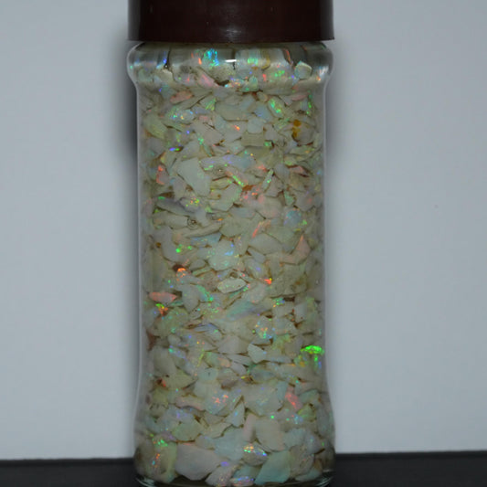 Raw Rough Opal Chip Jar | Gift for them | October Birthstone