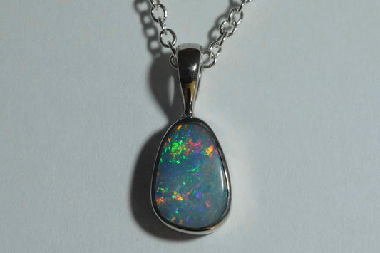 Australian Opal Pendant | Gift For Women October Birthstone