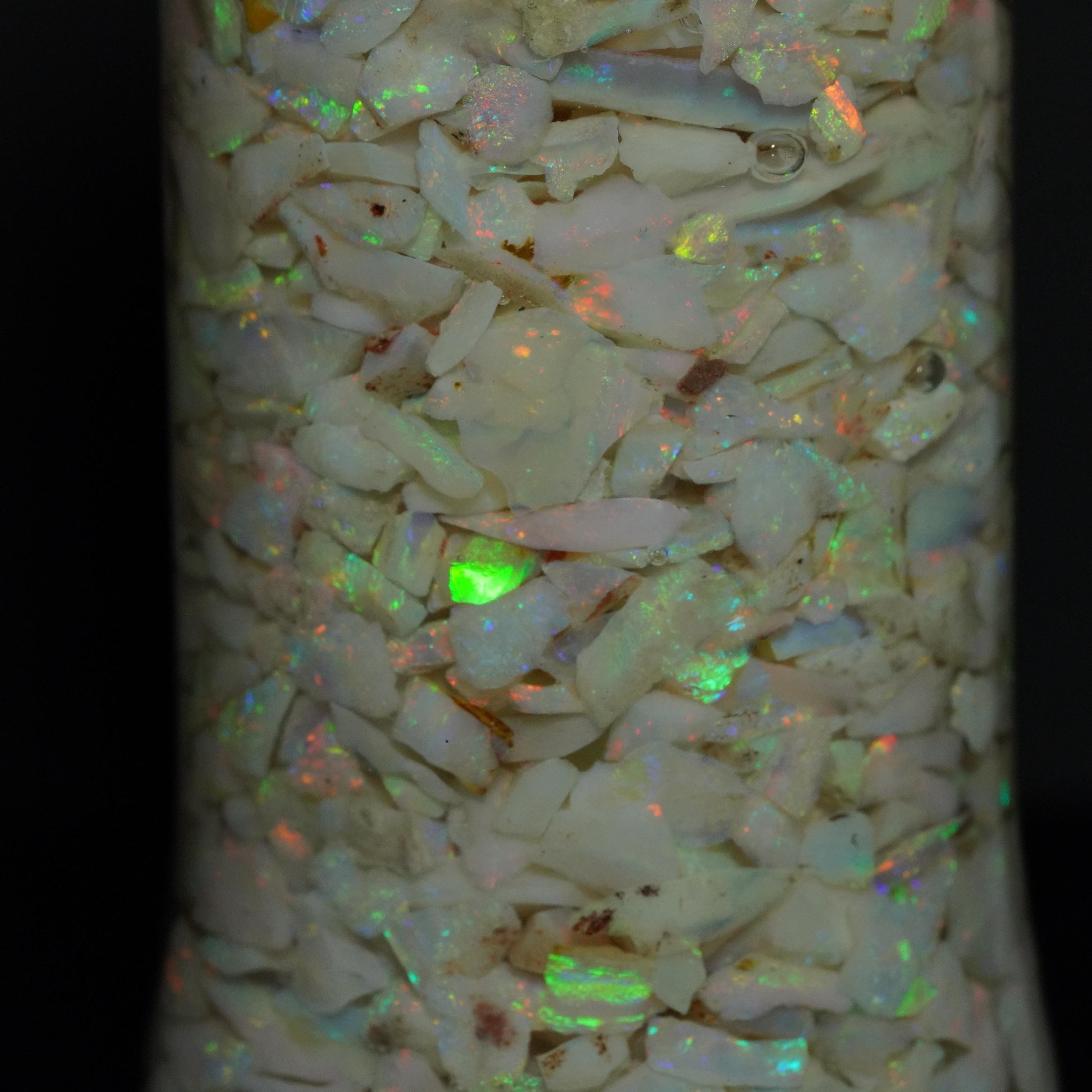 Raw Rough Opal Chip Jar | Gift for them | October Birthstone