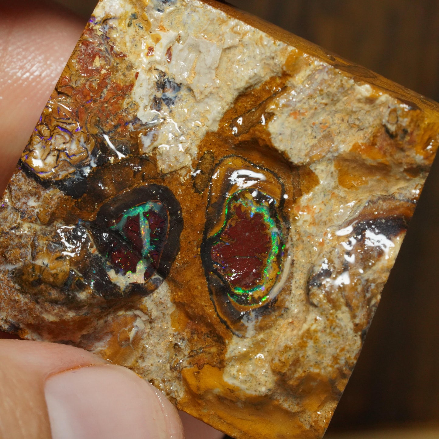 Boulder Opal Slab