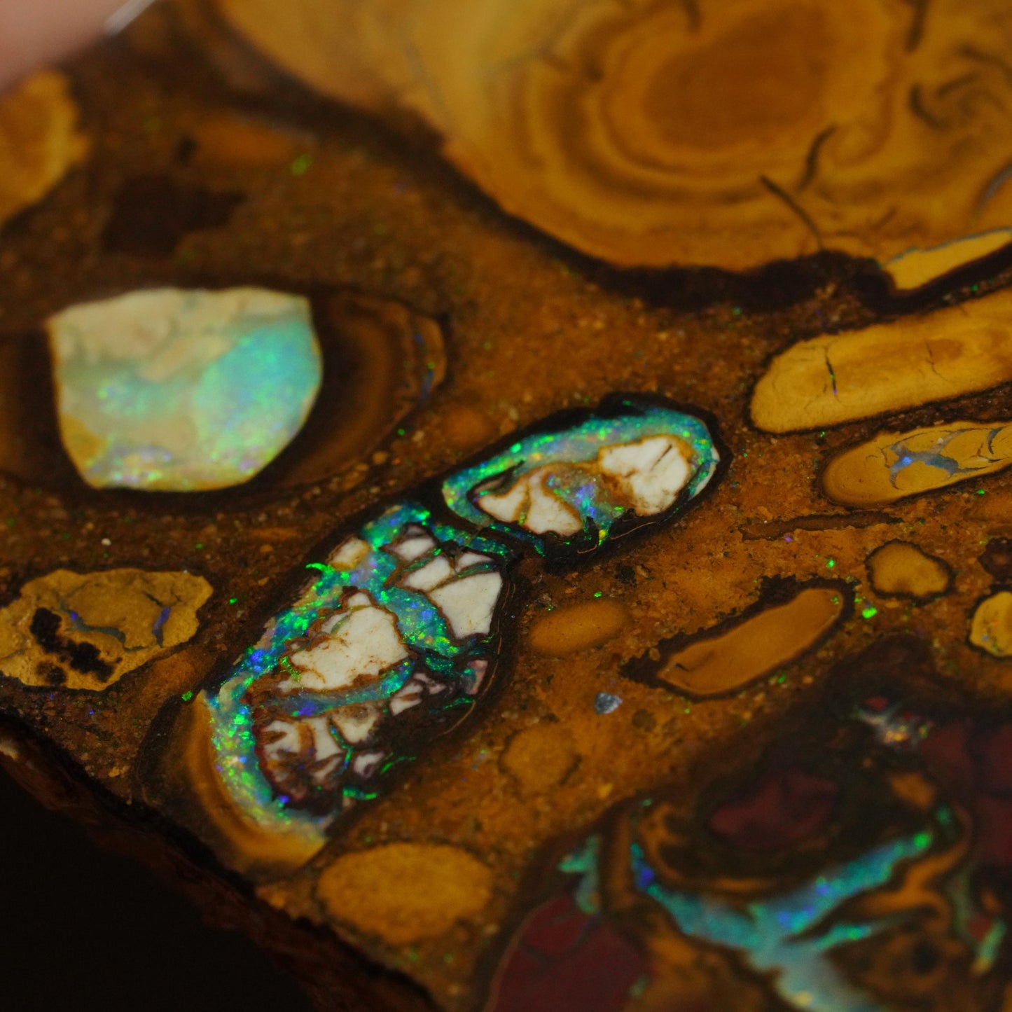 Boulder Opal Slab