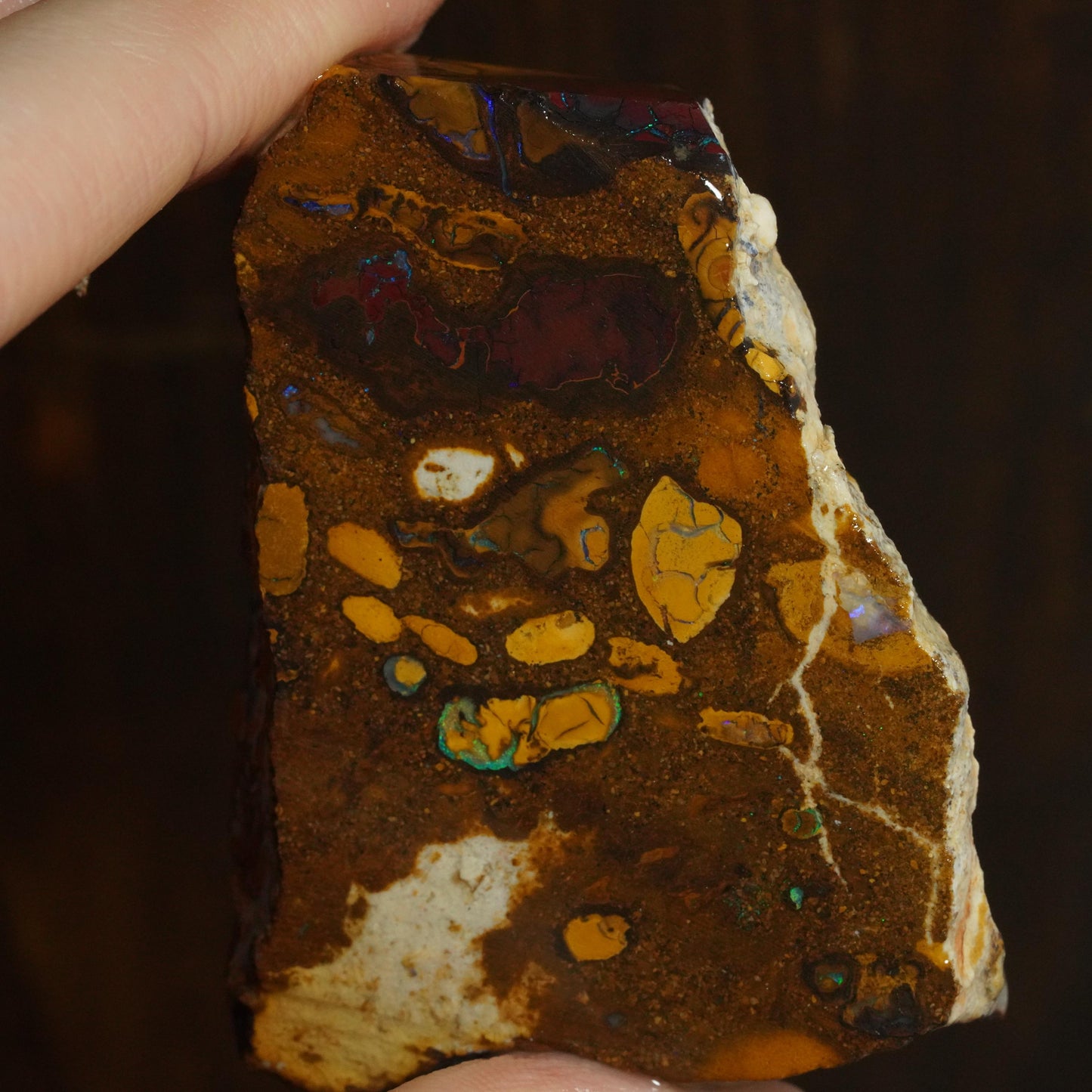 Boulder Opal Slab