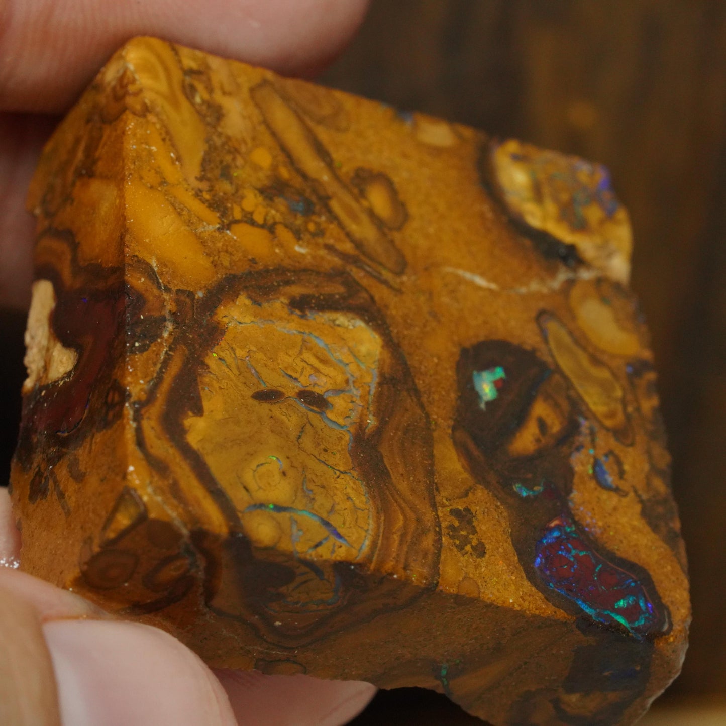 Boulder Opal Slab
