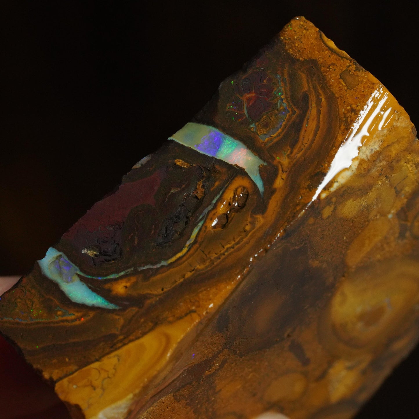 Boulder Opal Slab