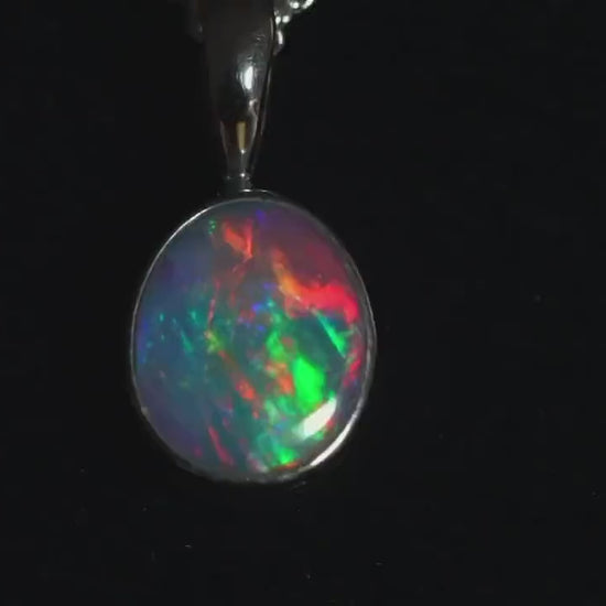 Australian Opal Pendant | Gift For Women October Birthstone