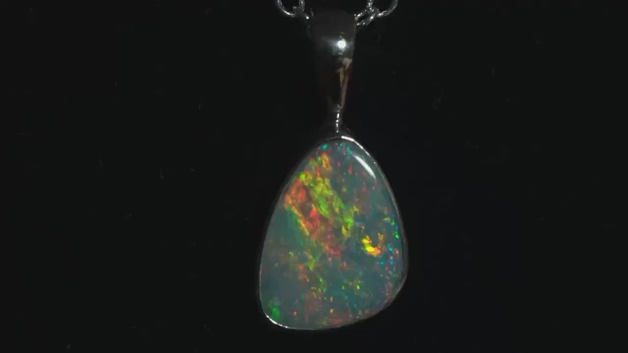 Australian Opal Pendant | Gift For Women October Birthstone